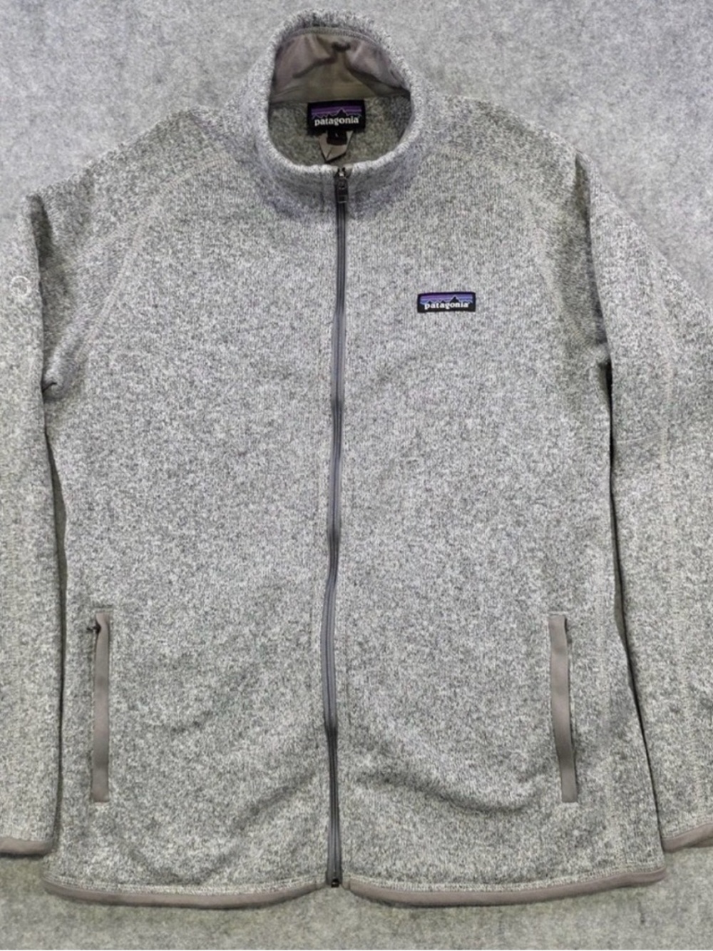 Patagonia Women's Heather Gray Teddy Fleece Jacket